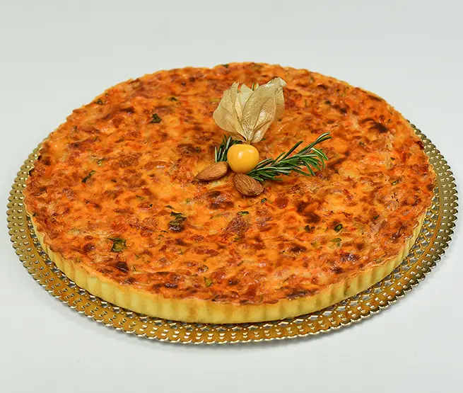 Quiche de Tomate Seco e Manjericão