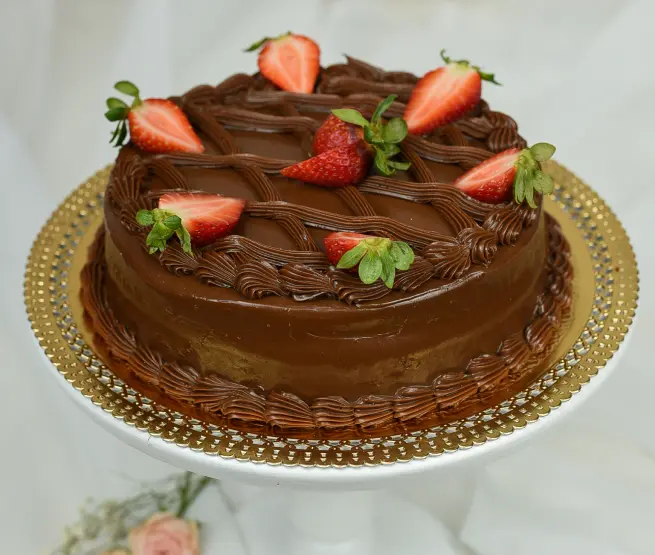 Torta de Chocolate com Morango