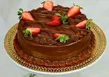 Torta de Chocolate com Morango