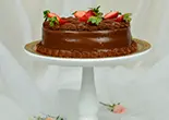 Torta de Chocolate com Morango